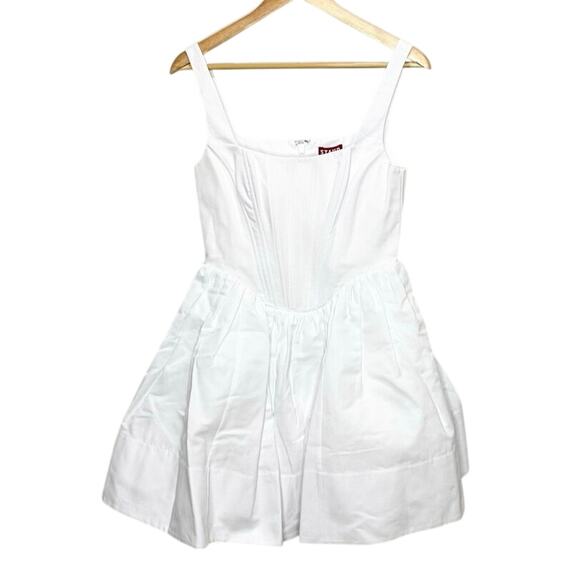 Staud Landscape Mini Dress In White 4 NWT - Picture 3 of 8